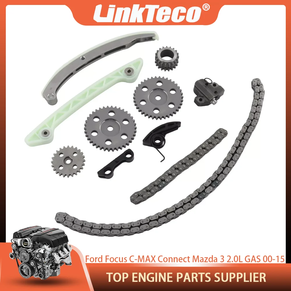 

Timing Chain Kit For Ford Focus Galaxy C-MAX Transit Connect Mazda 3 2.0L GAS 2000-15 1S7Z-6K255-AE 1S7Z-6K297-BF 1S7Z-6A895-AA