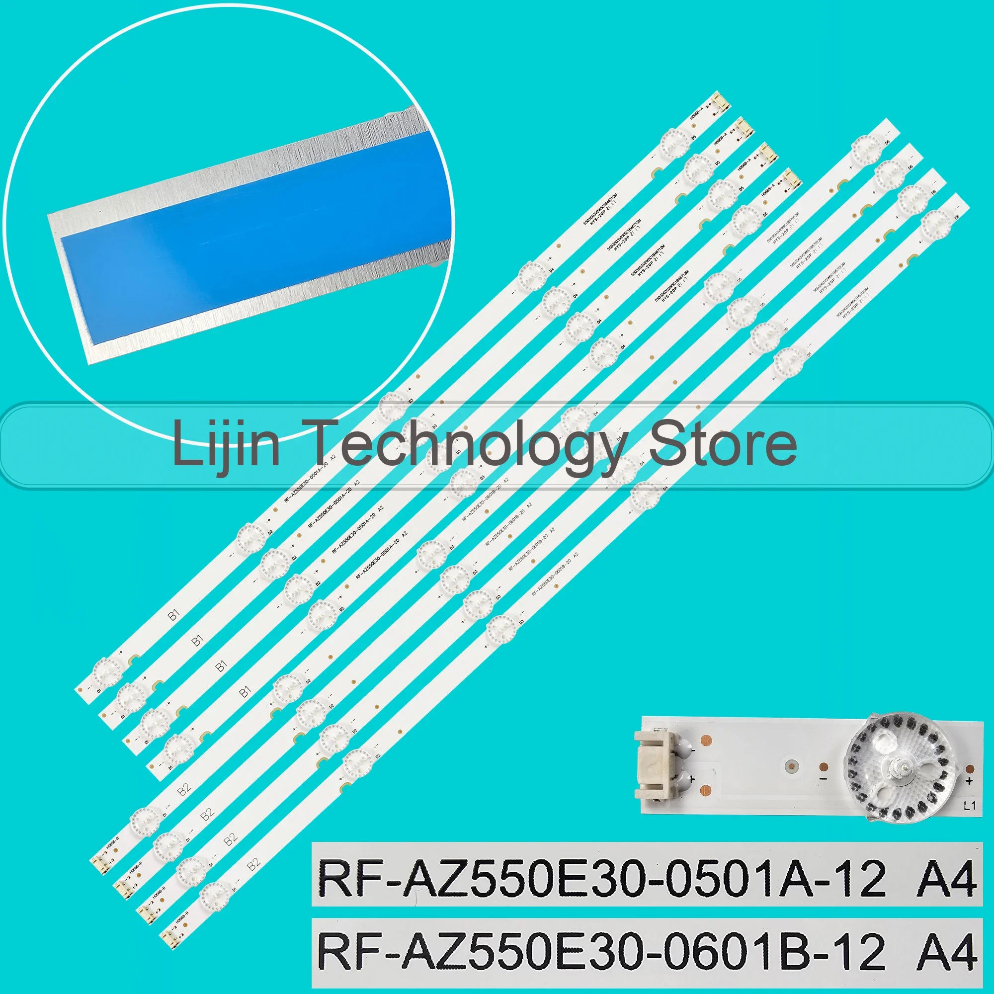 LED Backlight Strip For LC550EGJ AZ550E30 55LJ620V 55L3750VM 55U5A 55LJ540V LC550EGJ 55M9 55E388G RF-AZ550E30-0601B-20