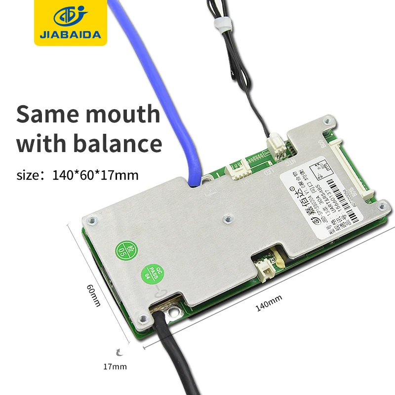 JBD Smart BMS 11S 12S 13S 14S 15S dla baterii litowej 20A 30A 40A 50A 60A płyta ochronna 36V 48V wspólny bilans portu Bluetooth