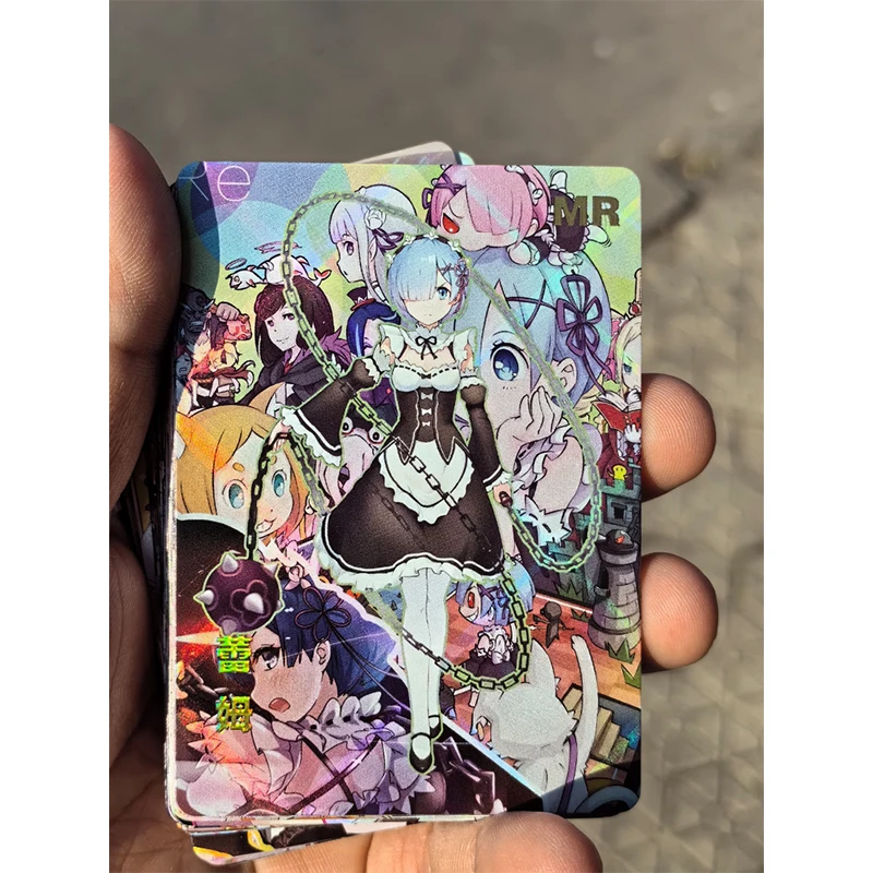 Goddess MR Card Kamado Nezuko Hatsune Miku Albedo DIY Homemade Bronzing Christmas Birthday Gift Game Toys Collection Card