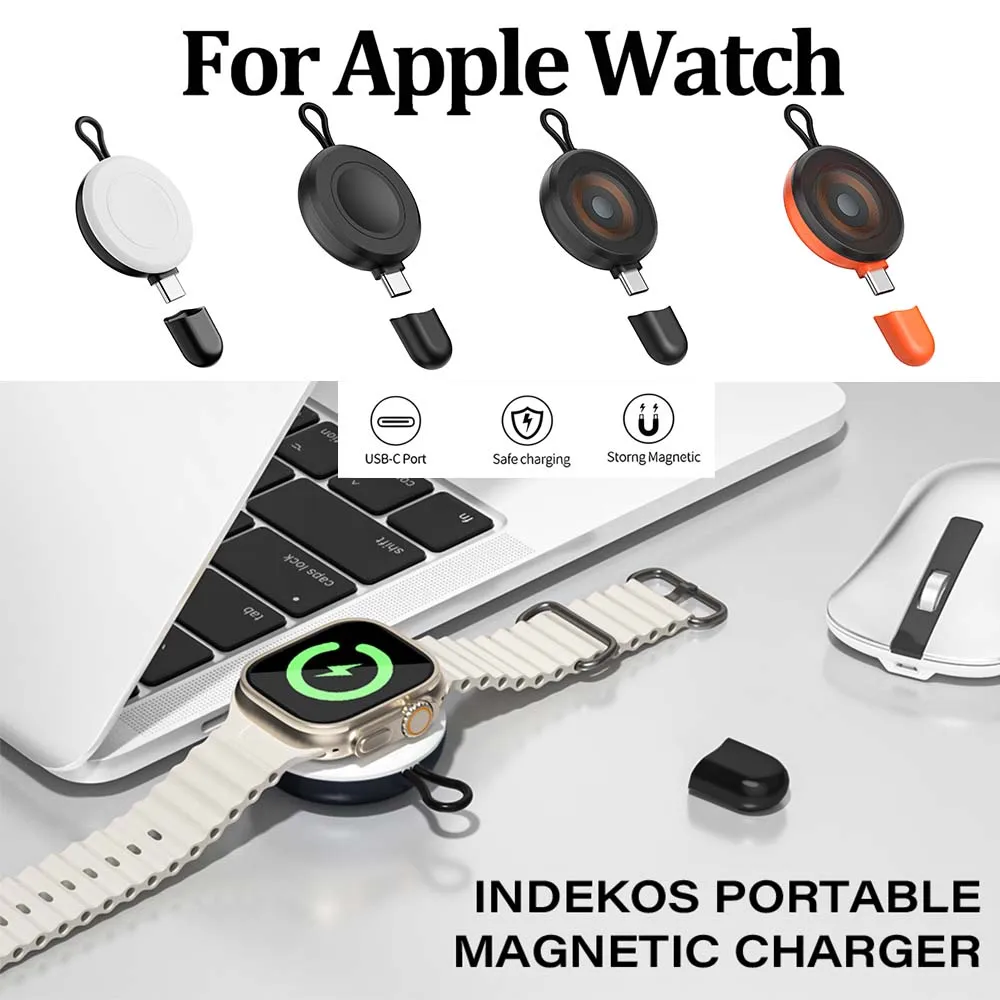 

Магнитное беспроводное зарядное устройство 2025 для Apple Watch 9, 8, 7, 6, 5, 4, 3 SE Ultra IWatch, док-адаптер, зарядное устройство, портативная зарядная станция PD