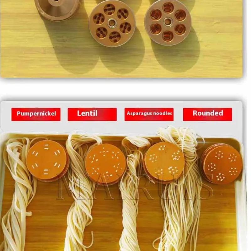 220V/ 110V Electric Automatic Noodle Maker Machine Multifunction Dough Roller Dumpling Skin Machine Italian Pasta Machine