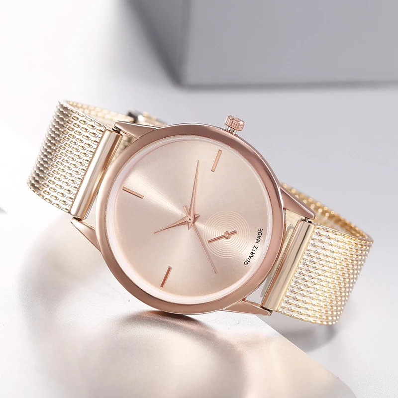 Pffee Silver Rose Gold Zegarki Dla Kobiet Moda Kwarcowy Zegarek Na Rękę Panie Eleganckie reloj mujer Prezenty