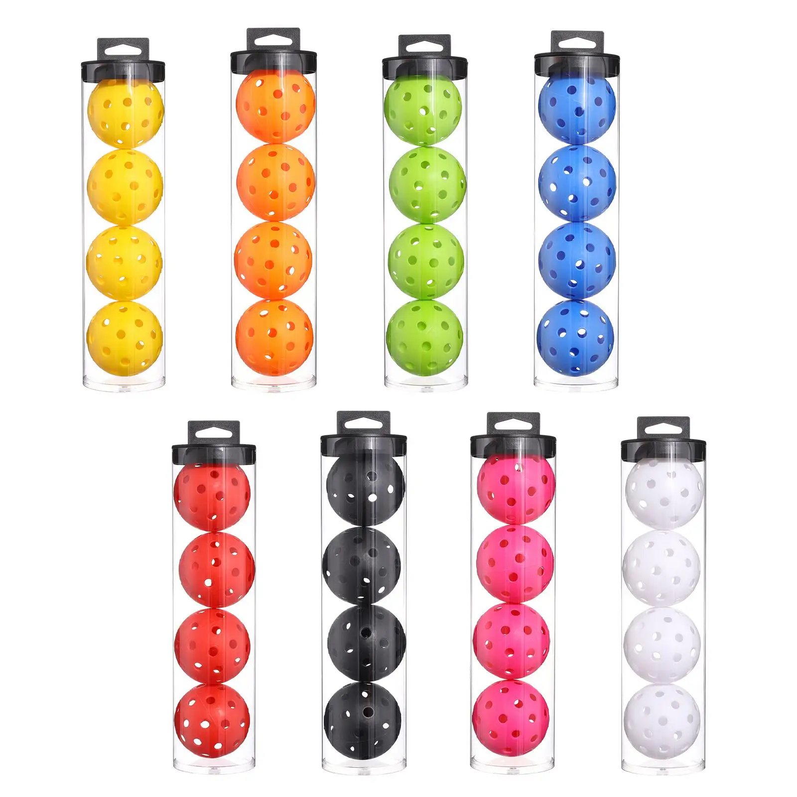 4Pcs Pickleball Balls Standard Professional Quality with 40 Small Precisely