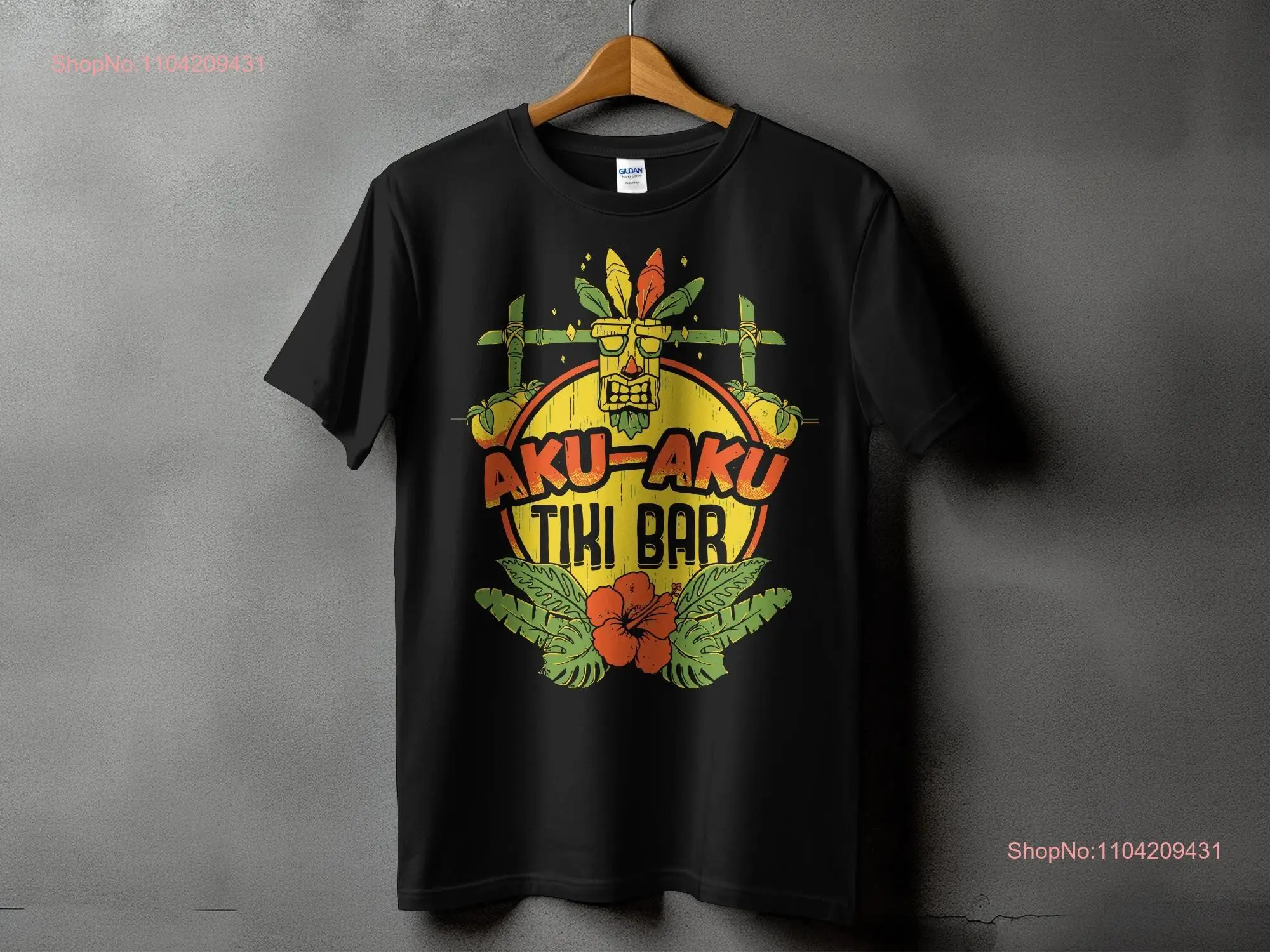 AKU TIKI BAR mens women Funny T shirt Comedy Top Men's Birthday Present Christmas long or short sleeves