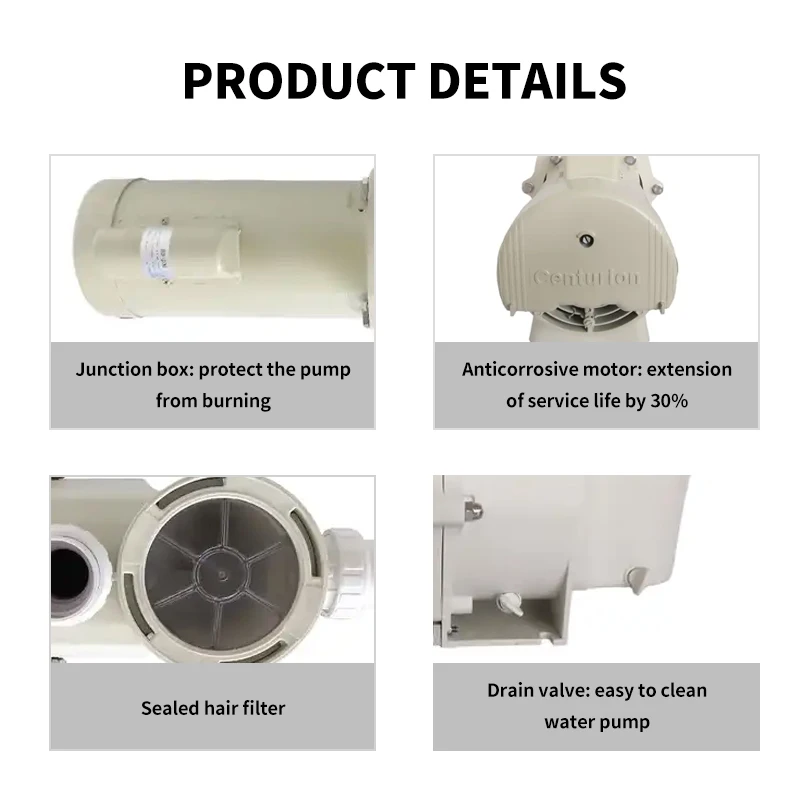 Hot sales 4HP 380V 50HZ Variable Speed High Flow Slip in Ground Swimming Pool Pump