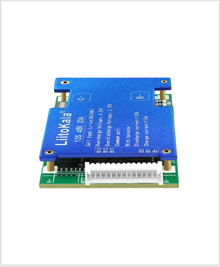 LiitoKala 13S 48V 30A Li-ion Lithium 18650 Battery Pack BMS PCB board PCM Balance Integrated Circuits Board for Arduino