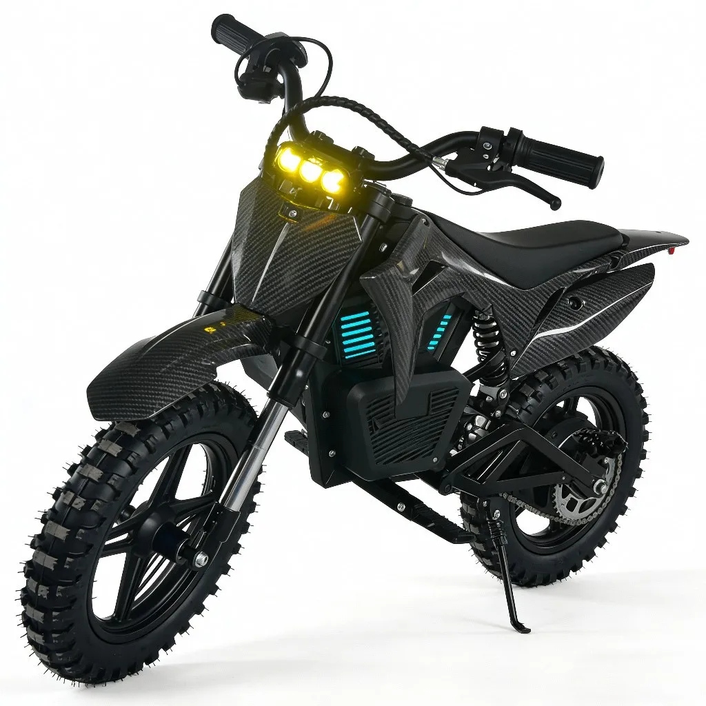 Children Mini Motorcycle High-Power 350W Two-Wheel Electric Scooter 36V Off-Road Mountain Bike 120kg Load