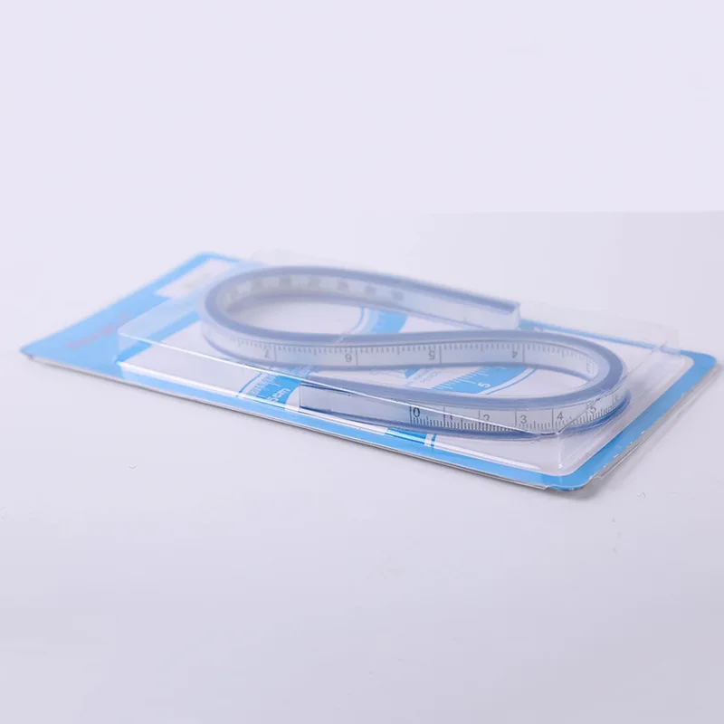 1PC Flexible Curve Ruler Drafting Drawing Tool Snake Shaped Ruler Flex Curved Ruler Quilting Plastic School Office Supplies