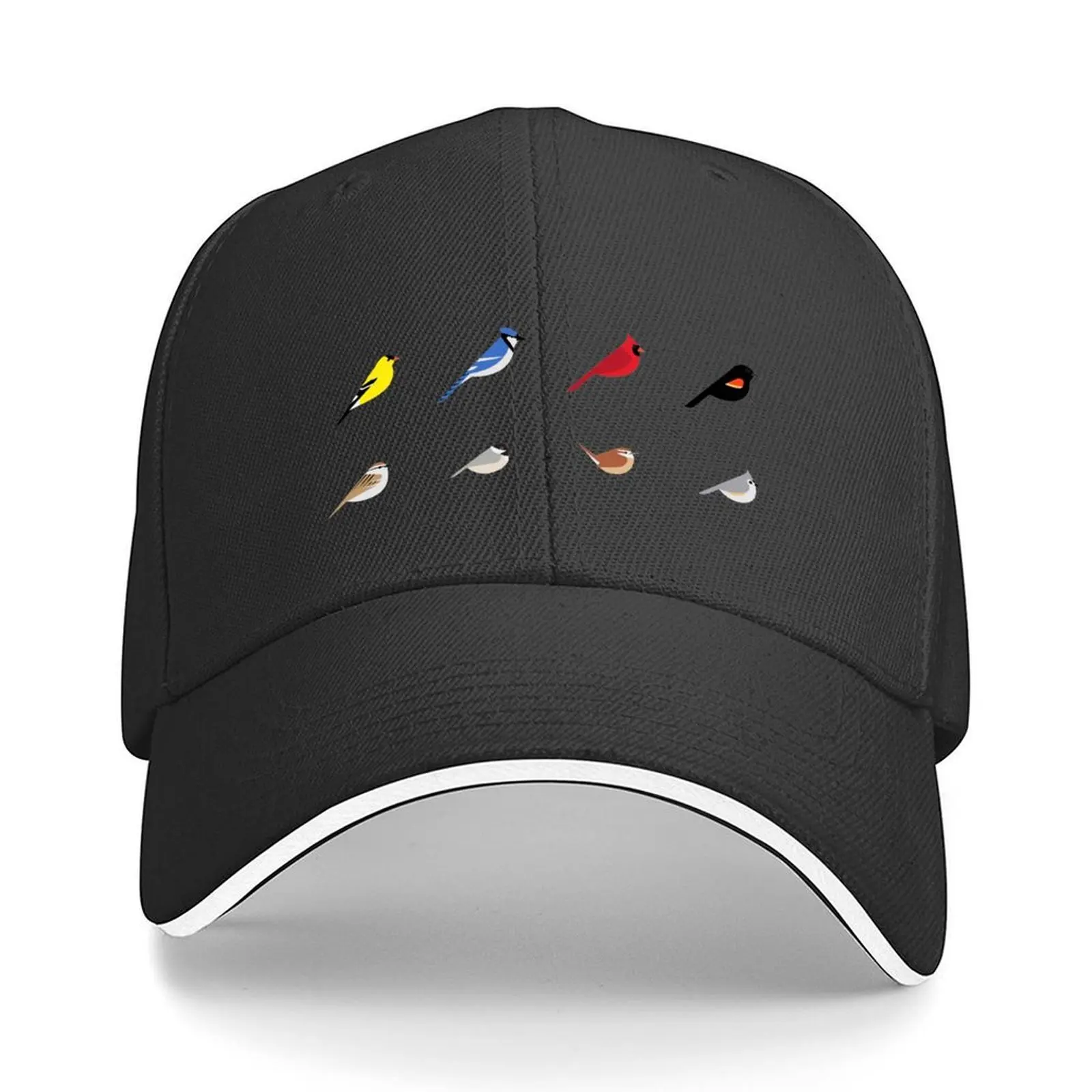 

Common Backyard Birds of North America Baseball Cap Hat Luxury Brand Brand Man cap Golf Women Beach Fashion Men's