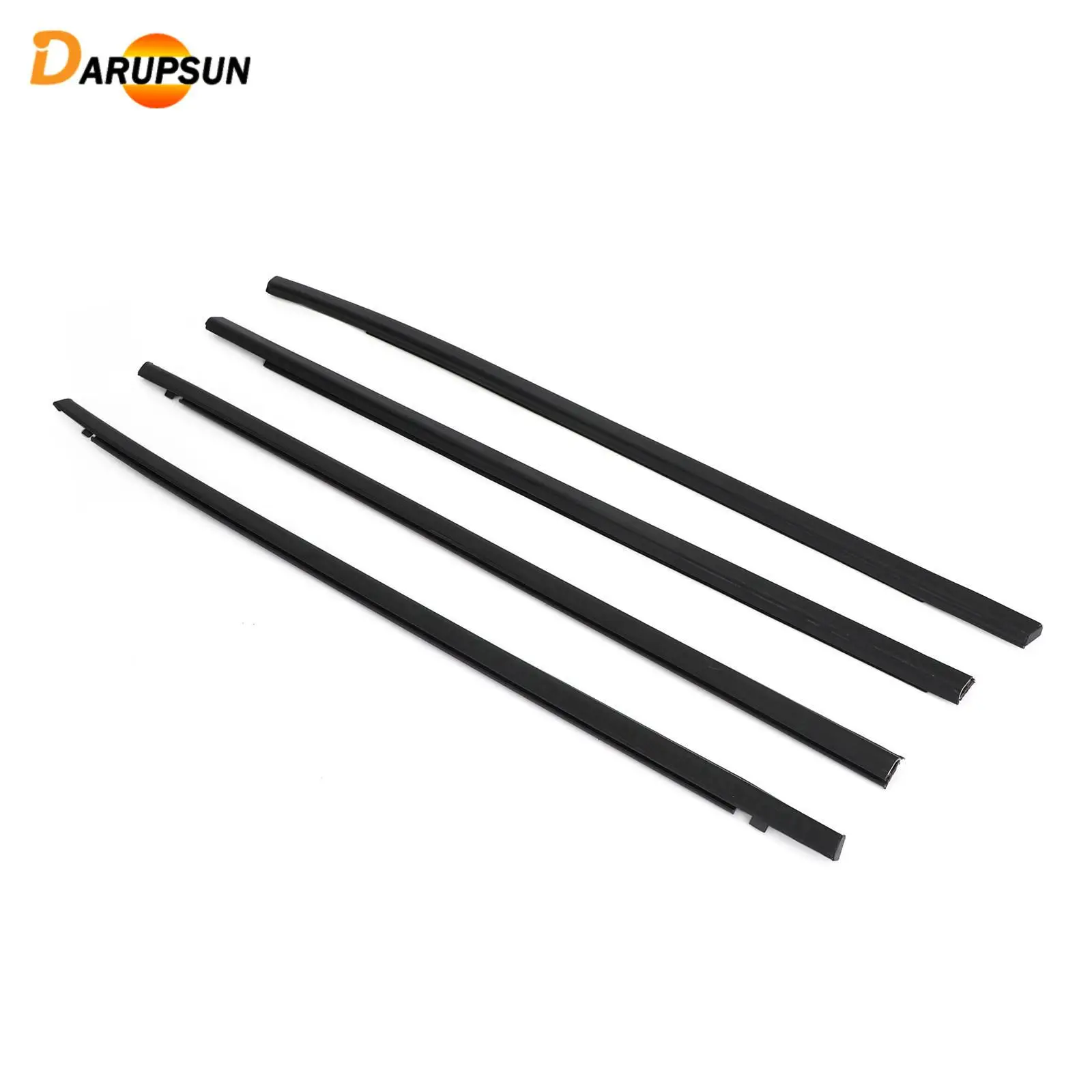

DARUPSUN Weatherstrip Window Moulding Trim Seal Belt 4Pcs for Honda Civic Sedan 2016-2021