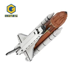 Gobricks Space Shuttle (1:110 Scale) Rocket Aircraft Building Blocks Set Rocket-Propelled Plane Vehilce Bricks Toys For Kid Gift