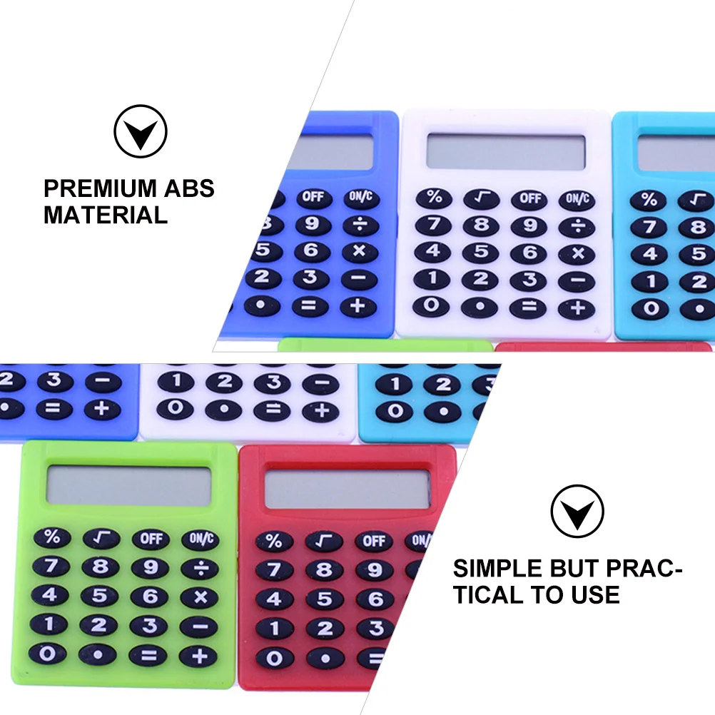 

3 pcs Student Desktop Calculator Calculator Portable Lightweight For Exam School Office Use Abs Arithmetic Calculation Tool
