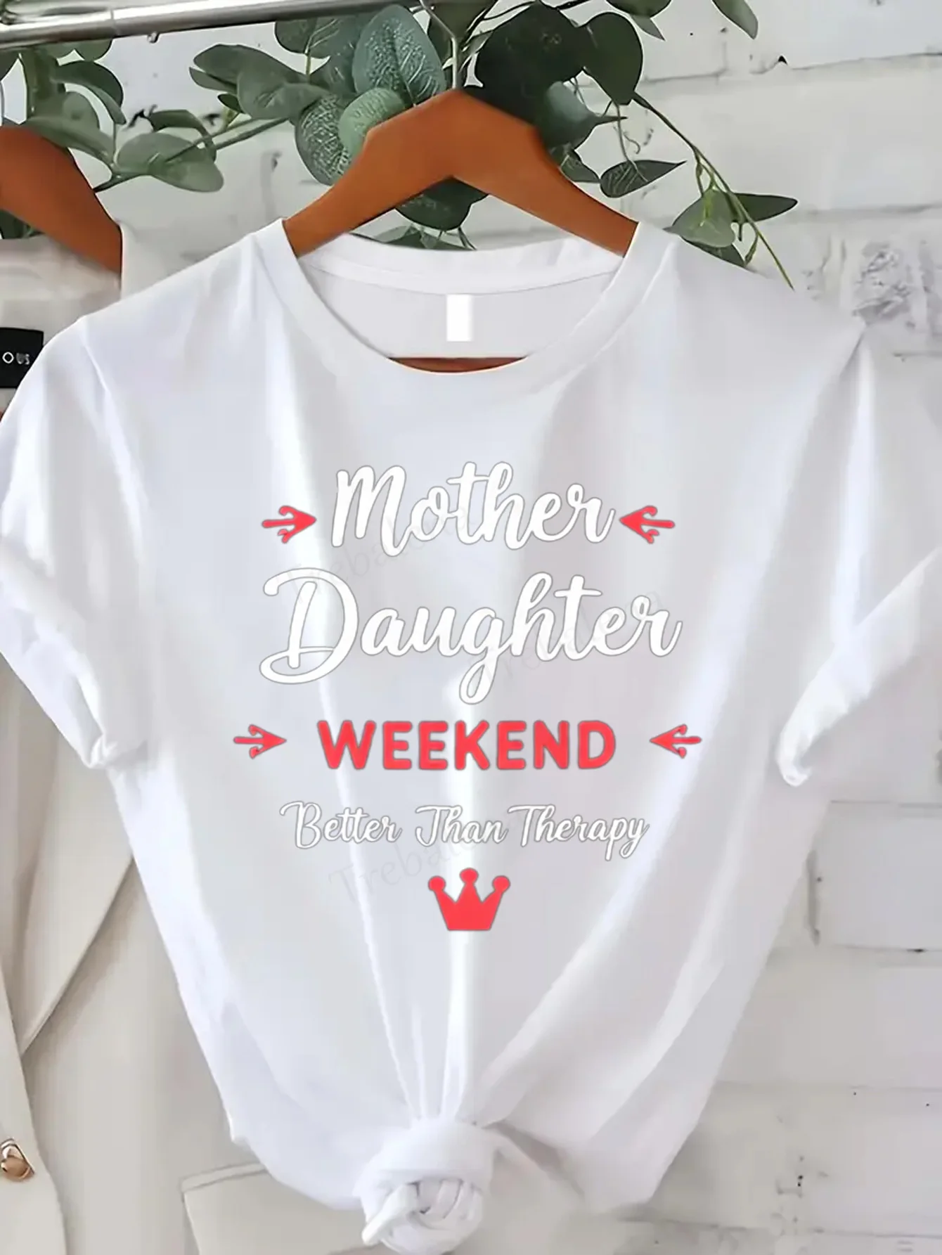

Women T-shirt Mother Daughter Weekend T-Shirt - Better Than Therapy
