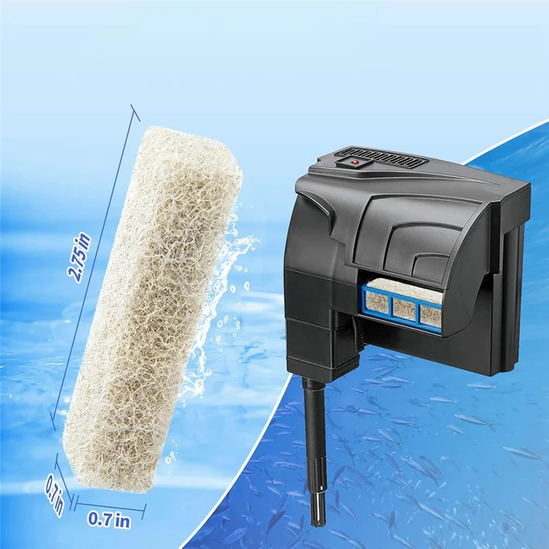 ABRE-For Aqueon Quietflow 10 & لـ Aqueon Quietflow LED PRO Model 10 متوافق مع 18 قطعة مجموعة وسادة مرشح لتقليل الأمونيا