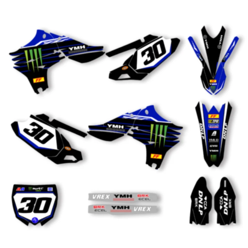 

SPACE Custom Motorcycle Graphics Background Decal for YAMAHA YZF450 2010 2011 2012 2013 Stickers Kits 013