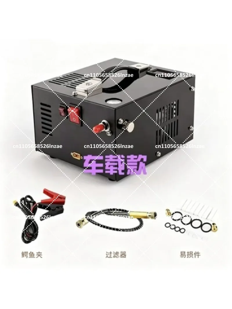 4500psi Air Compressor 12V DC LED Display, 30MPa 300bar PCP Pump with Small Filter for Car Tire Inflation view 6