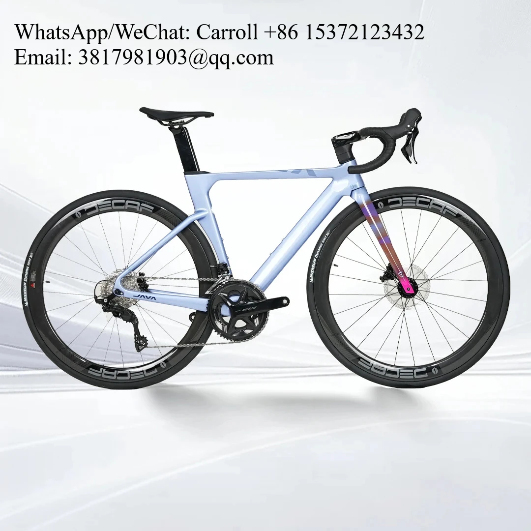 

JAVA FUOCO-TOP Carbon Fiber Integrated Frame And Handlebar SHIIMANO 105 Hydraulic Disc Brake Road Bike