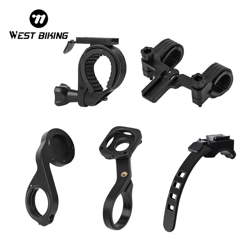 WEST BIKING Hot Sale 4 In 1 Bicycle Light Bracket Bike Computer Mount Bracket Smart Sensor Bike Light Stand Bicycle Accessories