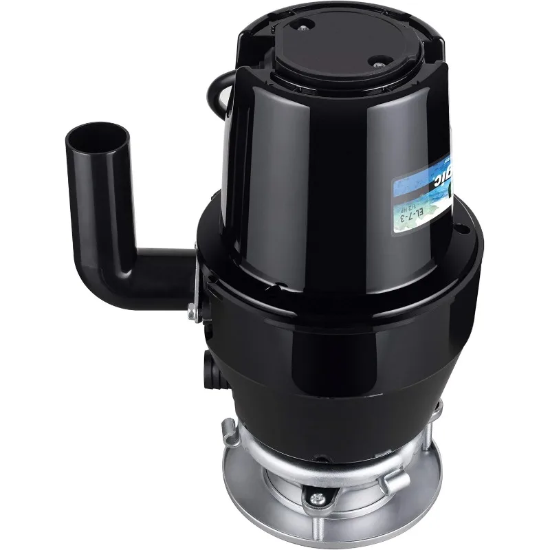 Измельчитель пищевых отходов Eco Logic EL-7-DS-BN 7 Designer Series с фланцем для раковины из матового никеля, 1/2 л.с.