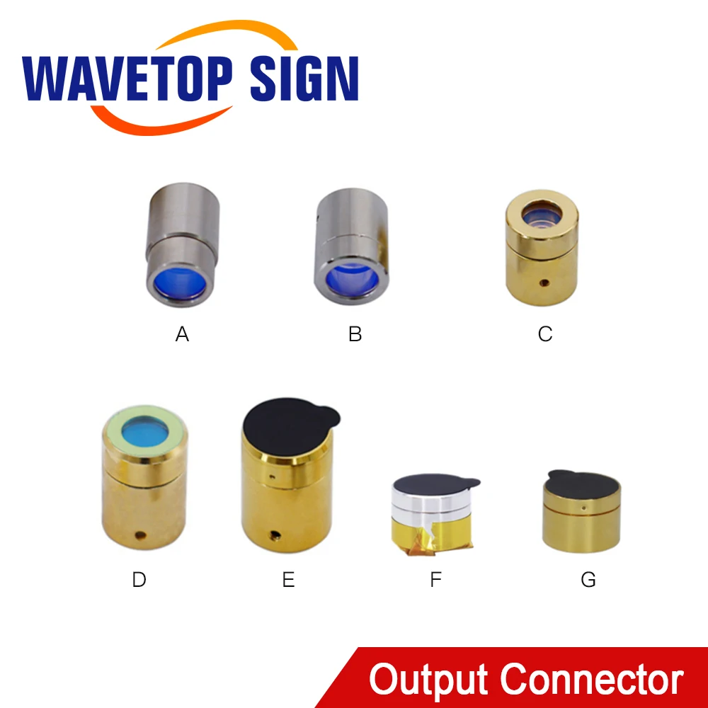 WaveTopSign Raycus Output Connector Protective Lens Group QBH Proterctive Windows 0-15kW for Raycus Fiber Laser Source Cable