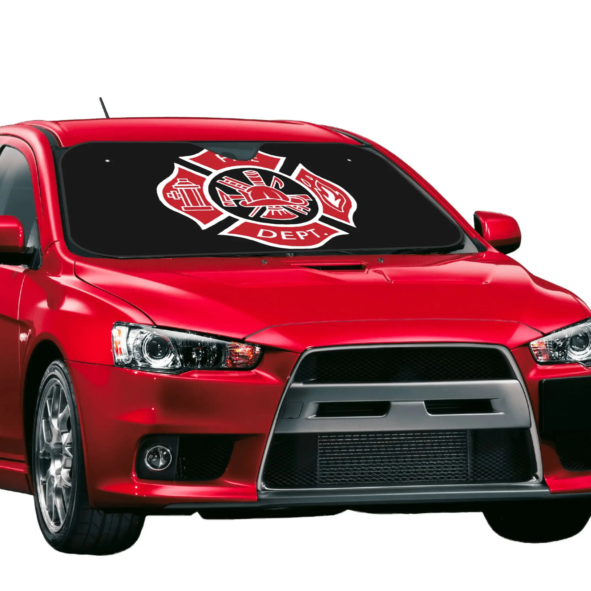 Car Front Windshield Sun Visor Firefighter Fireman Fire Dept Rescue Uniform Car Sun Shade Covers Car Solar Protection