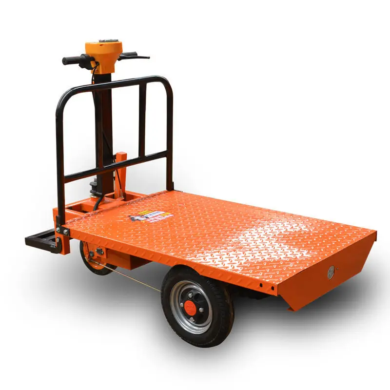 

Construction site electric flatbed truck construction project trolley handling pull cargo pull cement feeding electric station