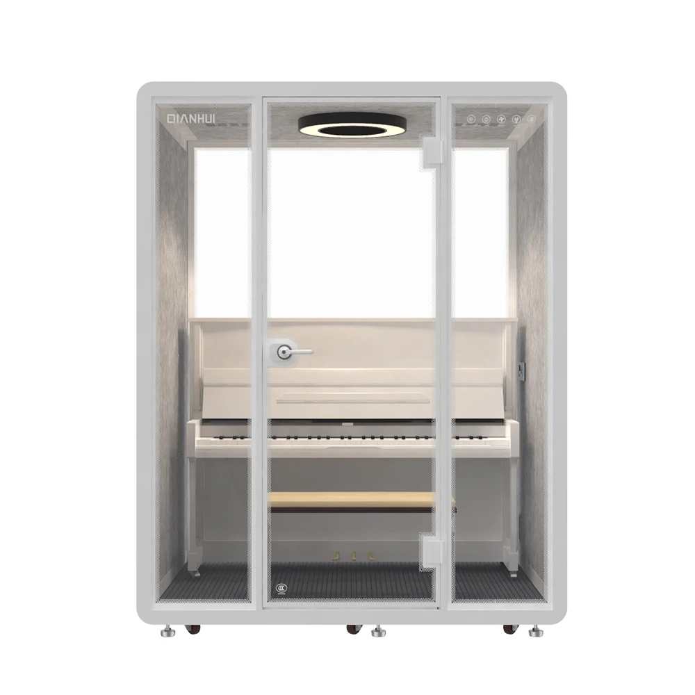 Soundproof Studio Booth Acoustic Piano Room for Music Practice Recording Private Musical Performance Space