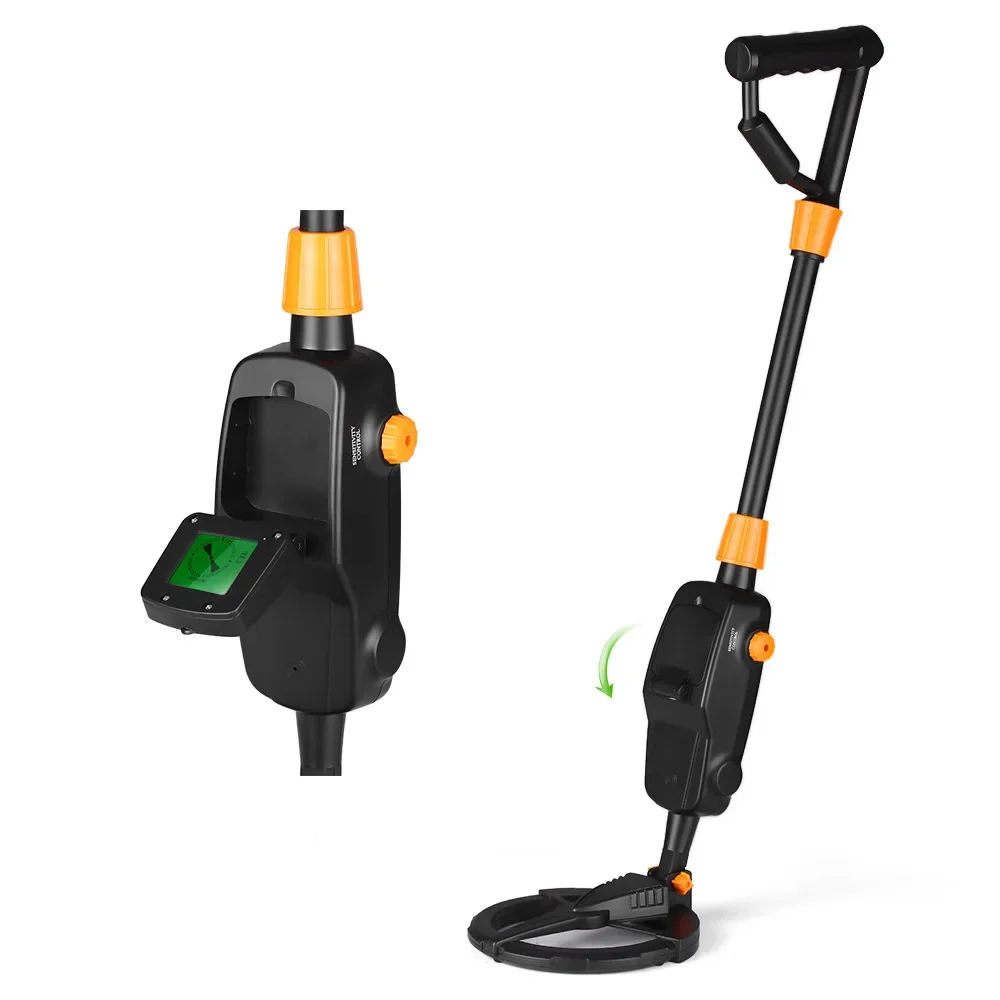 

7.4 Inch Waterproof Kid Metal Detectors Gold Detector Lightweight Search Coil (24"-35") Adjustable Metal Detector for Junior