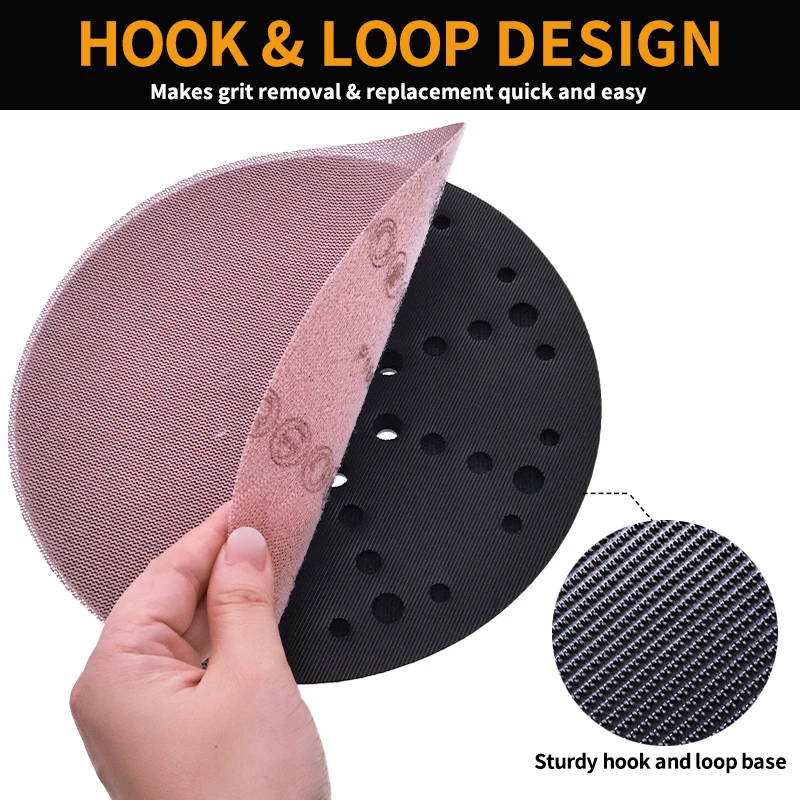 Ultra-thin 3mm Surface Protection Interface Pad 9Inch 220MM Hook and Loop Pad 2/4Pcs for Sanding Pad Random Orbital Sander