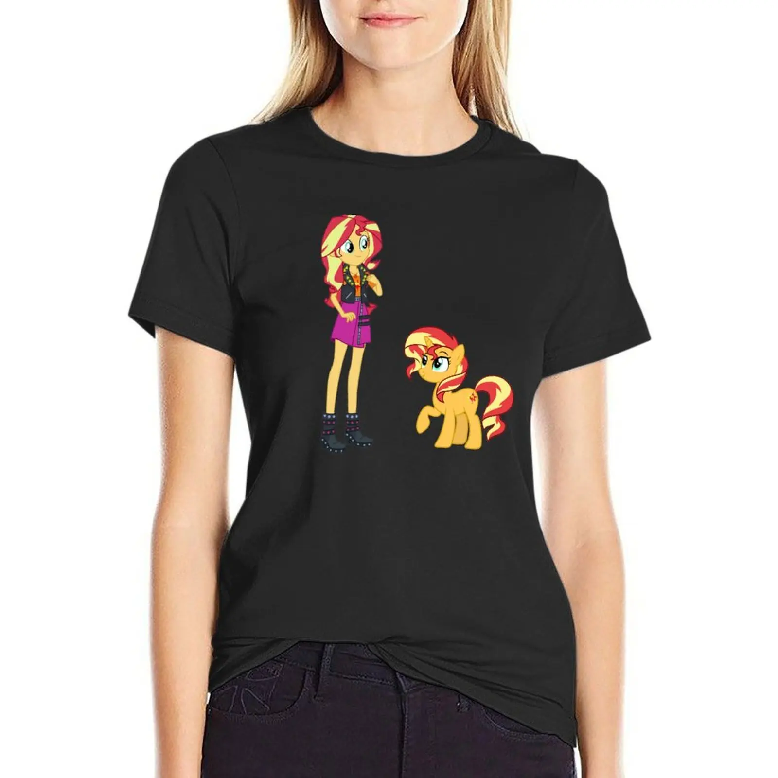 

Sunset Shimmer ~ A Friend Like Me T-Shirt Female clothing aesthetic clothes Woman clothing