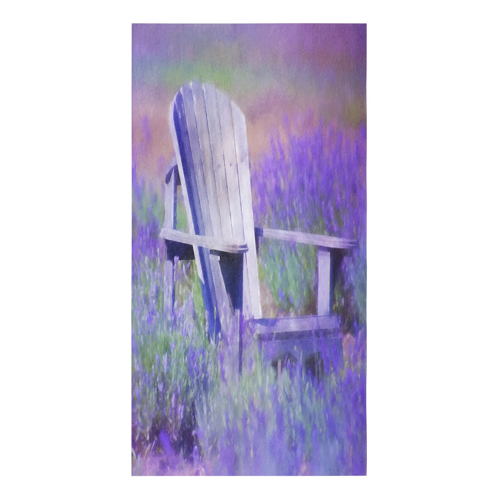 Purple Lavender Flower Field Chair Microfiber Cleaning Cloths Hand Towels Dishcloth Utensils For Kitchen House Things Wipe Towel