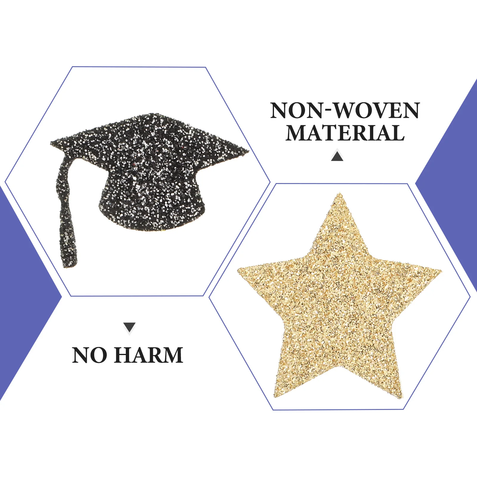 

1 Bag Decorative Graduation Confetti Non-Woven Cloth Scatter for Party Table Centerpiece Celebration Graduation Confetti