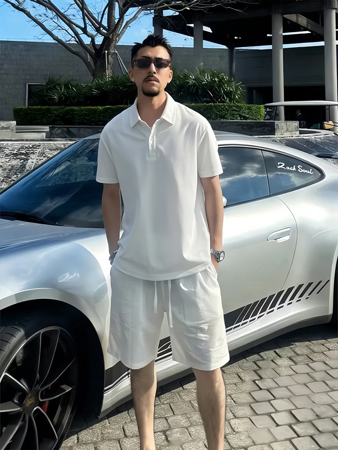 

Loose Fit Linen Men's orts Summer Thin Lyocell Casual Cotton Linen Pants Relaxed Feeling Loose Five-Quarter Mid-Pants