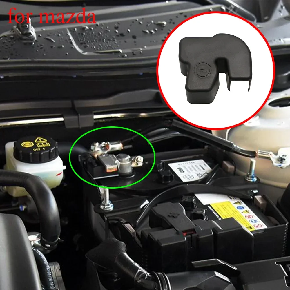 

Car Battery Anode Negative Electrode Protector Terminal Protective Cover for Mazda 2 3 6 CX-5 CX-4 CX5 Axela Atenza 2013-2018