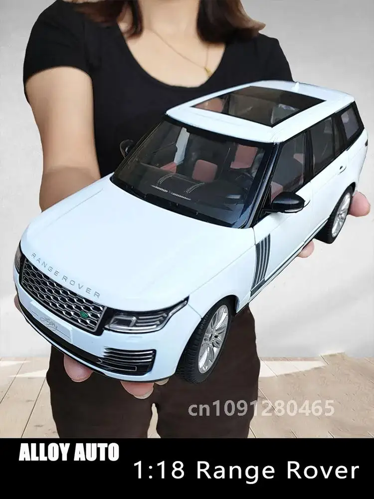 1:18 Simulation Large Land Rover Range Rover Alloy Car Model Sound And Light Pull Back Toy Car Boys Collection Decoration Gift