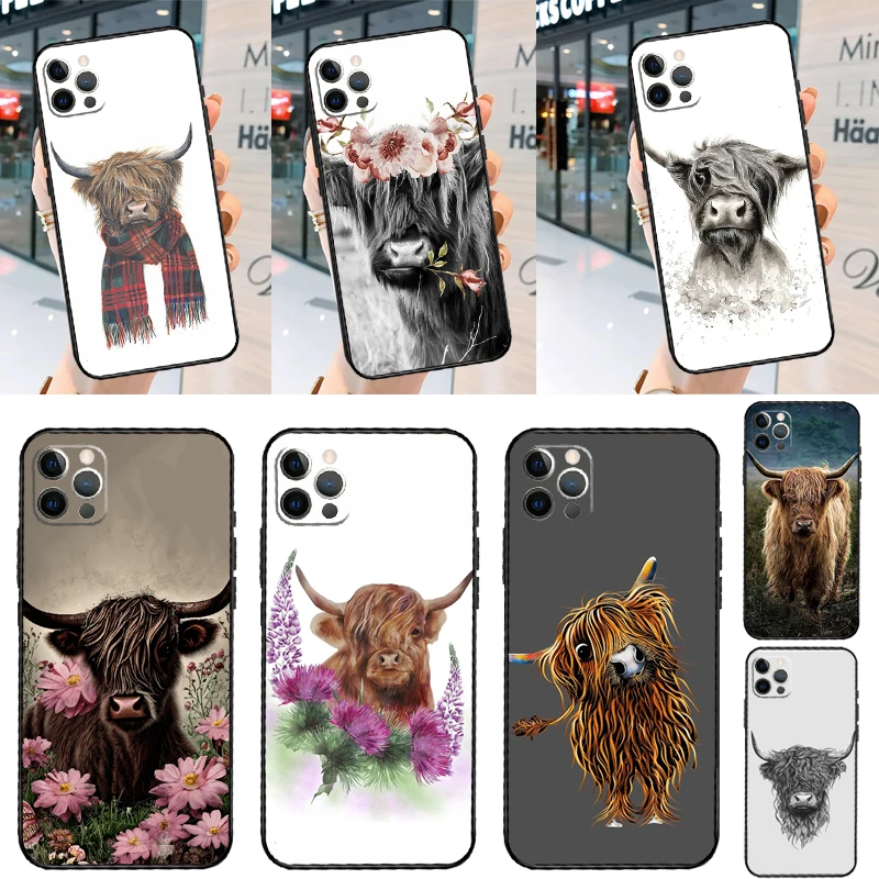 Highland Cow Scottish Art Case For Samsung Galaxy M06 M16 M36 M56 M15 M11 M31 M21 M53 M13 M32 M52 M35 M55 M14 M34 M54