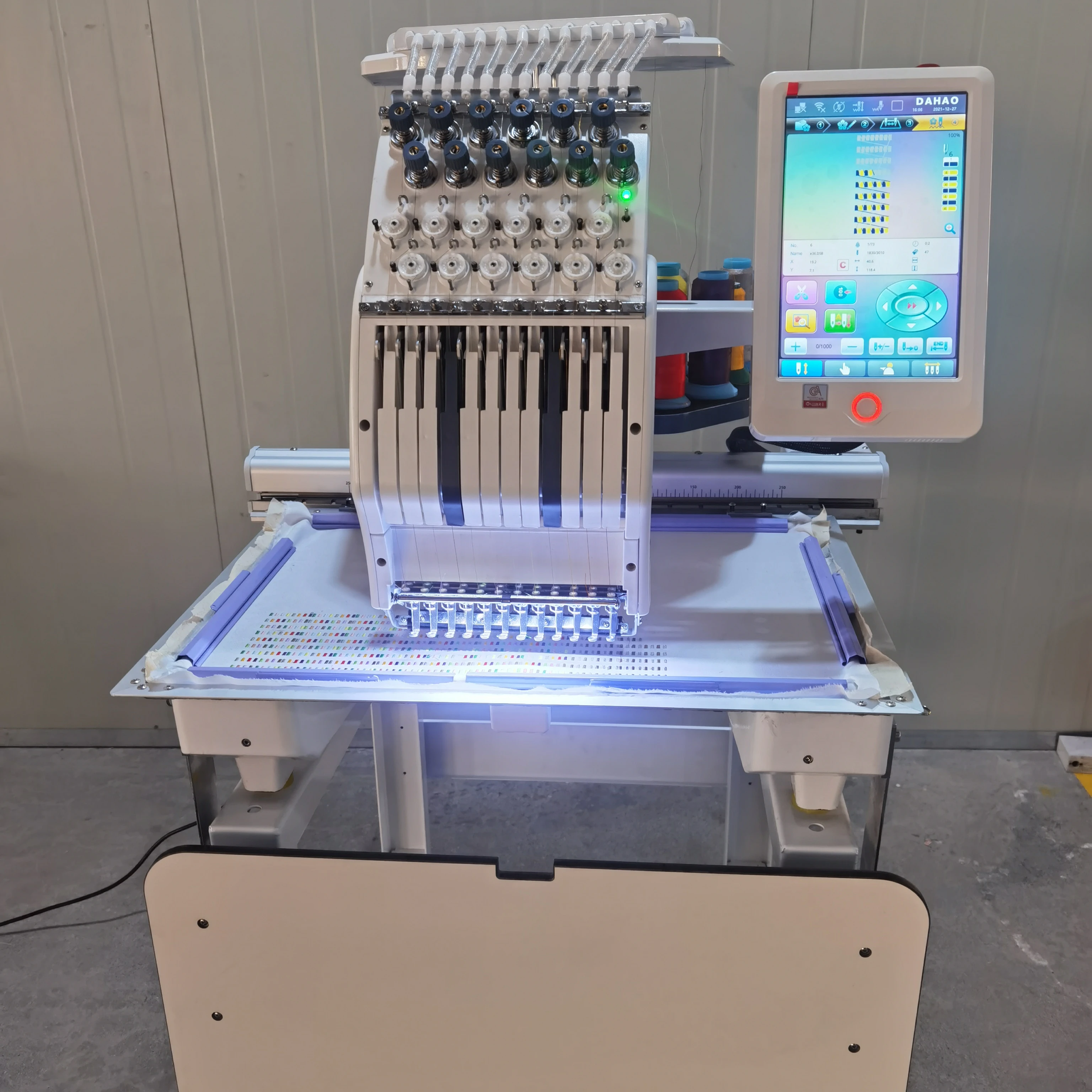 Easy to Operate Professional Automatic High Quality Single Head Computerized Embroidery Machine