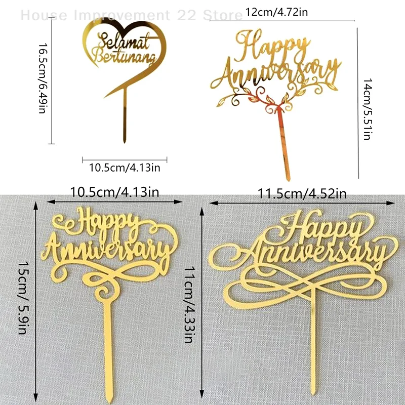 1 pçs dia dos namorados aniversário de casamento casal festa acrílico carta bolo plugin diy cozimento pastelaria sobremesa decoração