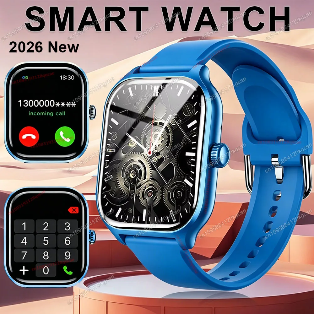 Touch Screen Smart Watch Music Steps Count Bluetooth Call 2026 Smartwatch For Men Women Calorie Track Heart Rate Monitoring Hw12