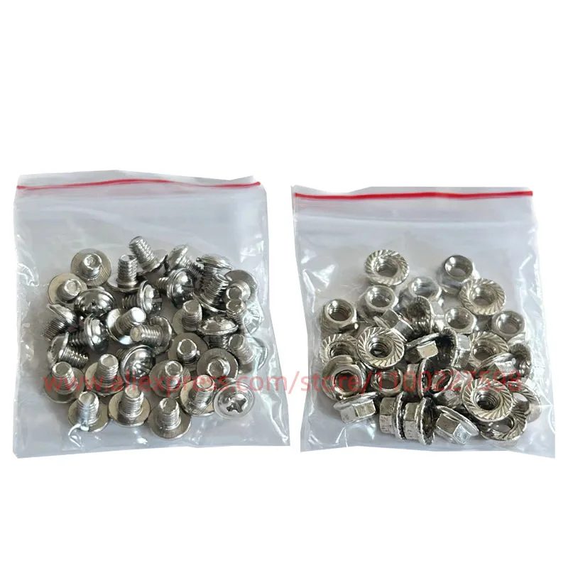 32650 Screw No Welding Installation M4*5 Screw Nut Spacer Fixing Accessories for DIY 32650 Battery Pack