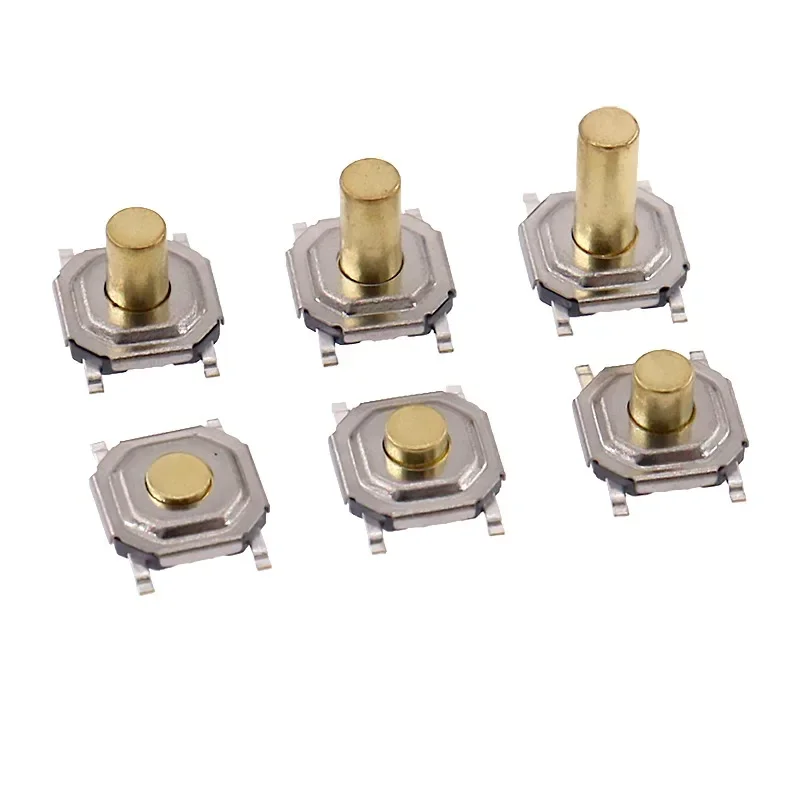 1000pcs/lot 4X4 Copper Head Tactile Tact Push Button Switch SMD 4-pin 4*4*1.5/1.6/1.7/2/5/6 MM Touch Micro Switch