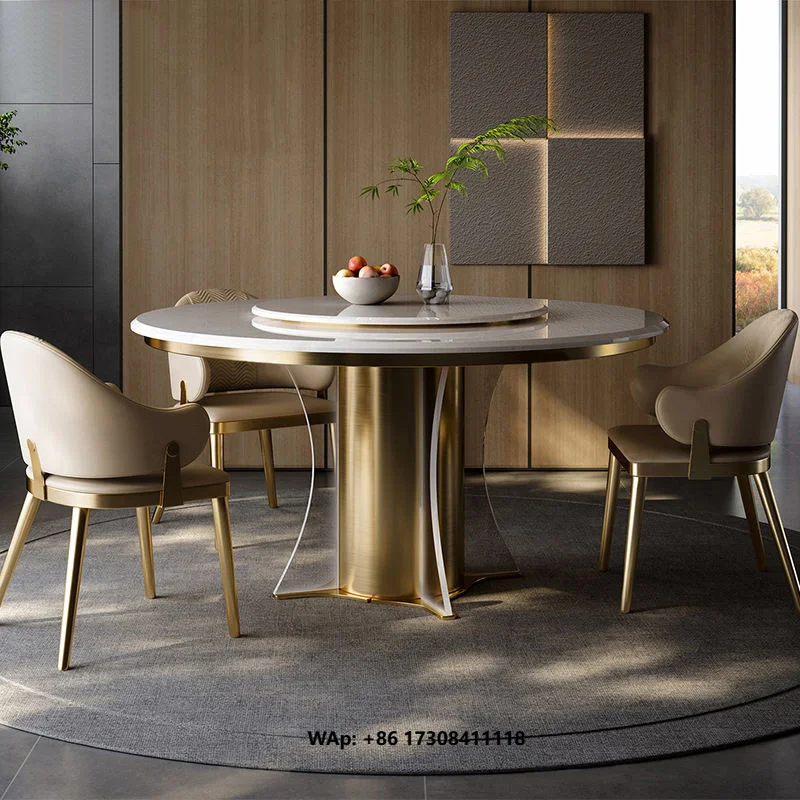 Modern Style Dining Chair PU Leather Gold Color Kitchen Chair Luxury Stainless Steel Banquet Chair for Home