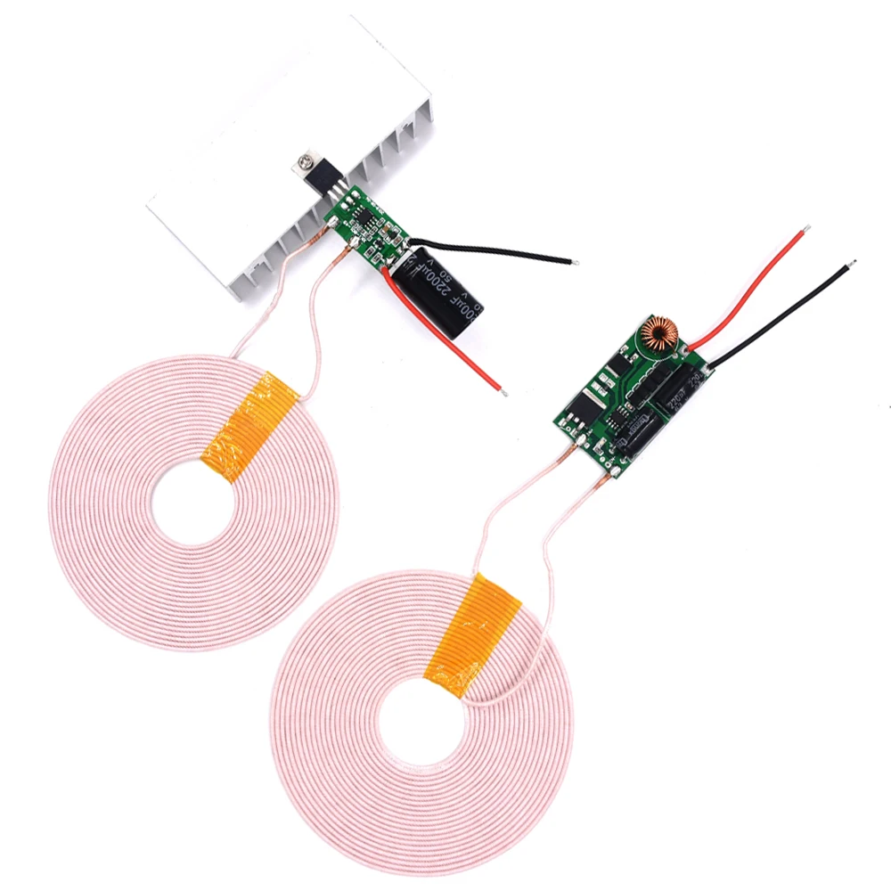 Imagem -02 - Módulo de Alimentação sem Fio dc de Alta Potência 100w 24v 4a Carregador Remoto Bobina Indução Receber Módulo Transmissor
