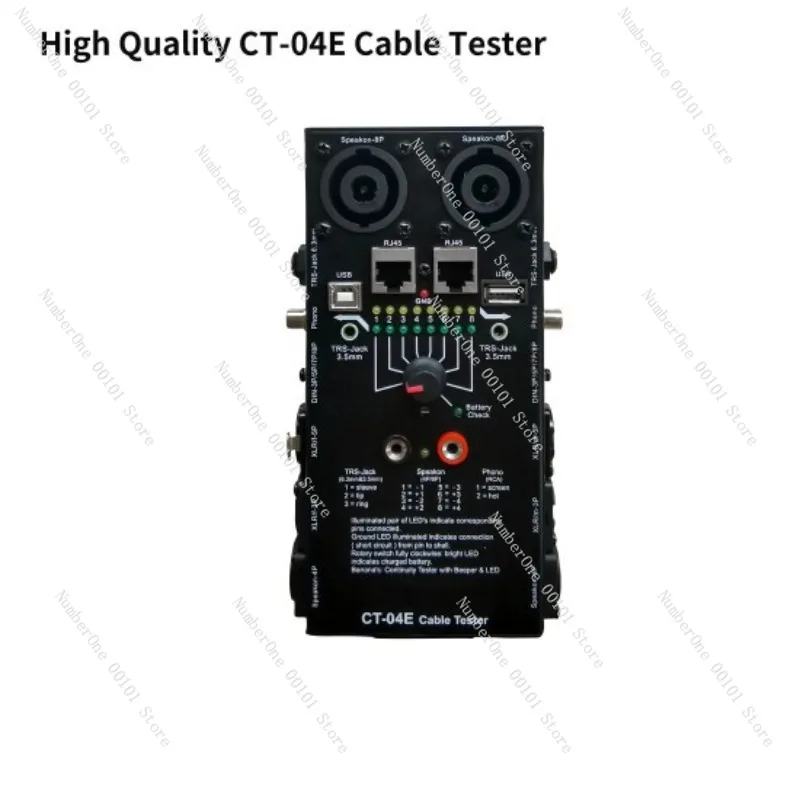 Cross-border multi-function audio line gauge 13-in-1 cable special electronic automatic audio line gauge CT-04E