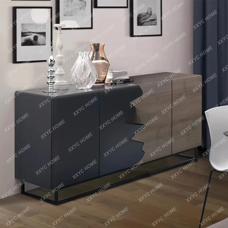 

JJItaly Nordic Modern Light Luxury Retro Dining Side Tea Cabinet Entry Living Room Entrance Cabinet