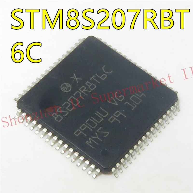 1pcs/lot STM8S207RBT6C STM8S207RB LQFP-64 In Stock