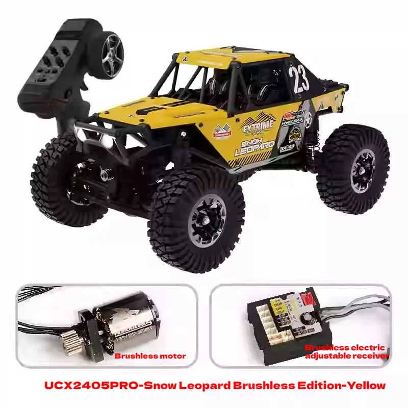 1/24 Rc Crawler Car Udirc Ucx24 4wd Mini Climb Racing Brushless Motor 4 Wheel Steering 3 Speed ​​Transmission Rtr Toy