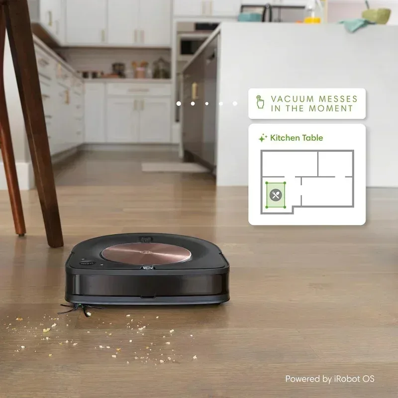 مكنسة كهربائية روبوتية TGBFiRobot Roomba s9 ذاتية التفريغ تدوم 60 يومًا، تكتشف وتنظيف الأشياء في منزلك، سما، علي