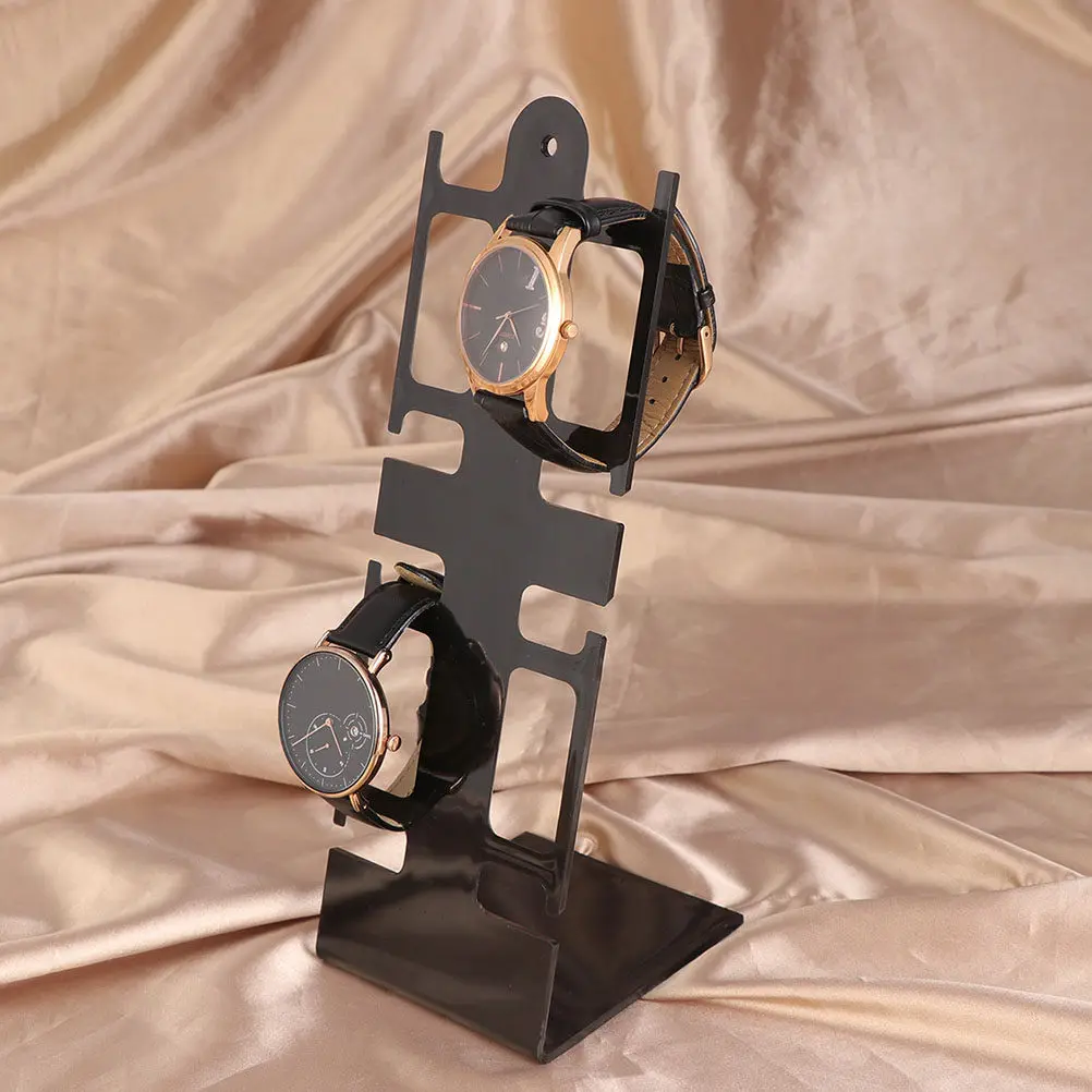 

2Pcs Watch Display Stand Premium Plastic L Shape Display Holder for Watches Bracelets Jewelry Organizer Rack Watch Rack